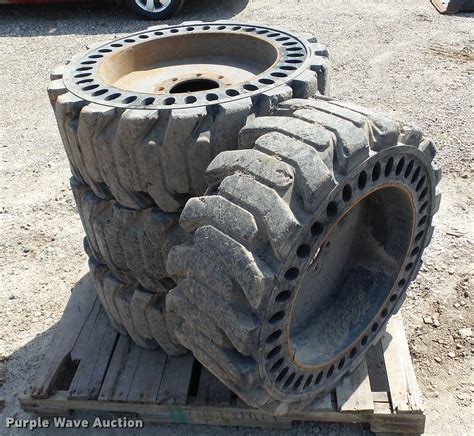 used solid skid steer tires